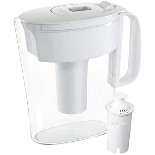 Brita Standard Metro Water Filter Pitcher, Small 5 Cup 1 Count, White (Lid Function May Vary)