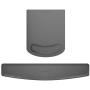 PU Leather Mouse Pads Wrist Rest Support and Keyboard Wrist Rest Pad Set for Laptop Computer Mac,Ergonomic Memory Foam,Non-Slip Base Mouse pad,Easy Typing and Relieve Wrist Pain(Gray)