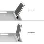 Rossie Home Media Bed Tray with Phone Holder - Fits up to 17.3 Inch Laptops and Most Tablets - Calming Gray - Style No. 78105