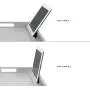 Rossie Home Media Bed Tray with Phone Holder - Fits up to 17.3 Inch Laptops and Most Tablets - Calming Gray - Style No. 78105