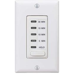 Intermatic EI200W Electronic Auto-Off Timer 5/10/15/30 Minutes, White