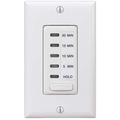 Intermatic EI200W Electronic Auto-Off Timer 5/10/15/30 Minutes, White