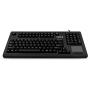 Cherry Compact QWERTY Mechnical USB Keyboard with Touchpad - 104 Keys, 16'' Wide, Black (G80-11900LUMEU-2)