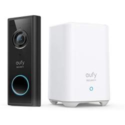 eufy Security, Video Doorbell (Battery-Powered) Kit, 2K Resolution, 180-Day Battery Life, Encrypted Local Storage, No Monthly Fees, HomeBase with High-Power Wi-Fi and Built-in Storage