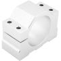 Aluminum CNC Spindle Motor Mount Bracket Clamp with Screws 52mm Diameter, Silver Spindle Mount Bracket