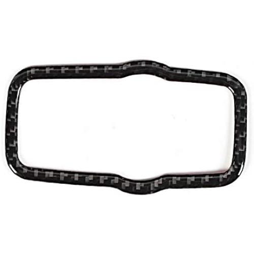 Interior Head Light Lamp Switch Button Cover,Carbon Fiber Headlight Switch Button Cover Trim Fits for Alfa Romeo Giulia 17-19