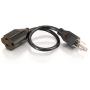 C2G Short 1ft Extension Cord - Works for Devices Up to 10 Amps - Perfect for Low Amp Electronics & Tools - Light & Flexible 18 AWG Cable - 03137 Black