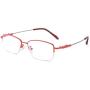 Alsenor Progressive Multifocal Computer Reading Glasses Blue Light Blocking Reader Glasses Frame For Men and Women (Red, 2.0 x)