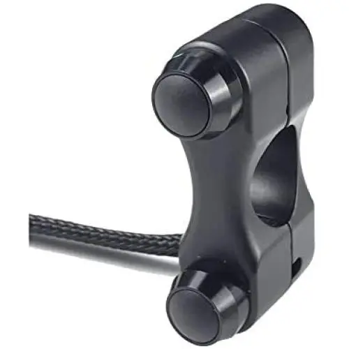 Motorcycle Switch Handlebar Push Button Switch Gear Black 7/8 22mm Universal Cycling retail (Color : Black, Size : Latching)