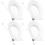 Sunco Lighting 4 Pack 5/6 Inch LED Recessed Downlight, Baffle Trim, Dimmable, 13W=75W, 5000K Daylight, 965 LM, Damp Rated, Simple Retrofit Installation - UL + Energy Star