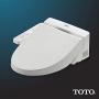 TOTO SW2034#01 C100 Electronic Bidet Toilet Cleansing Water, Heated Seat, Deodorizer, Warm Air Dryer, and PREMIST, Elongated, Cotton White