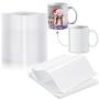 80 Pieces Sublimation Shrink Wrap Sleeves Heat Transfer Shrink Film Shrink Wrap Sheet Shrink Wrap Bags for Tumblers, Cups, Mug, Blanks Sublimation, 7 x 7 Inch