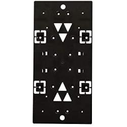 Gibraltar Mailboxes Universal Mailbox Mounting Bracket Molded Plastic Black, Mounting Bracket, PLMB0060