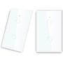 BSEED WiFi Touch Smart Wall Light Switch Tempered Glass Panel Work with Alexa/Google 118×71mm 2 Gang 1 Way White