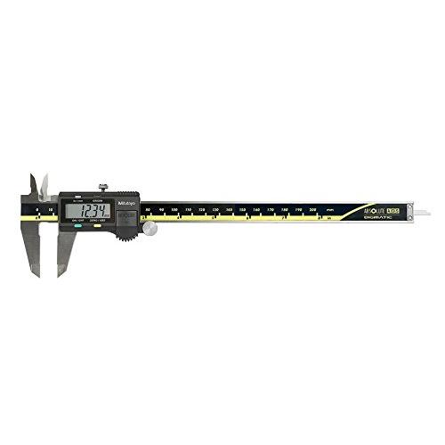 Mitutoyo 500-197-30 Advanced Onsite Sensor (AOS) Absolute Scale Digital Caliper, 0 to 8''/0 to 200mm Measuring Range, 0.0005''/0.01mm Resolution, LCD