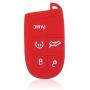 Auovo Smart Key Fob Cover Case Accessories for Chrysler 300 Grand Cherokee Renegade Compass for Dodge Charger Challenger Journey Durango 5 Buttons Keyless Entry Remote(Silicone, 2pcs) Auovo Smart Key Fob Cover Case Accessories for Chrysler 300 Grand Cherokee Renegade Compass for Dodge Charger Challenger Journey Durango 5 Buttons Keyless Entry Remote(Silicone, 2pcs)