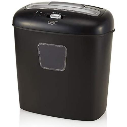 Swingline GBC Paper Shredder, 10 Sheet Capacity, Super Cross-Cut, 1 User, Personal, EX10-05 (1757393) ,Black , 10 Sheets