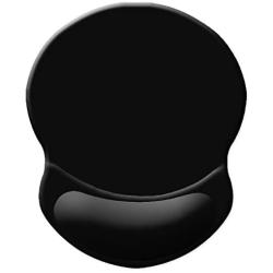 ITNRSIIET Mouse Pad, Ergonomic Mouse Pad with Gel Wrist Rest Support, Gaming Mouse Pad with Lycra Cloth, Non-Slip PU Base for Computer, Laptop, PC, Home, Office & Travel, Black