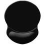 ITNRSIIET Mouse Pad, Ergonomic Mouse Pad with Gel Wrist Rest Support, Gaming Mouse Pad with Lycra Cloth, Non-Slip PU Base for Computer, Laptop, PC, Home, Office & Travel, Black