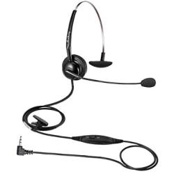 Beebang 2.5mm Cordless Phone Headset, Telephone Headset with Noise Canceling Mic Work for AT&T Panasonic Cisco Grandstream Polycom Vtech Uniden and Wireless Dect Phones