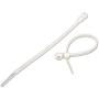 NavePoint 8 Inch Mount Head Screw Cable Wire Zip Tie 50 lbs Natural White 1000 Pack Lot Pcs