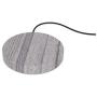 Eggtronic Wireless Charging Stone - Qi Certified 10W high Speed Charger with Built-in Durable Braided Cable for iPhone, Galaxy, Note, AirPods 2, AirPods Pro, Galaxy Buds, Pixel Buds - Sandstone