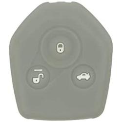 SEGADEN Silicone Cover Protector Case Holder Skin Jacket Compatible with SUBARU 3 Button Remote Key Fob CV4253 Gray
