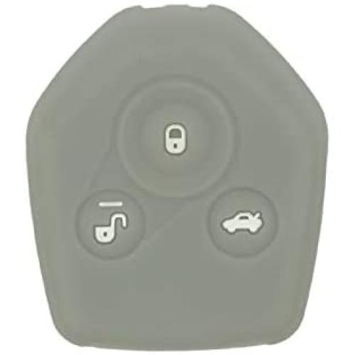 SEGADEN Silicone Cover Protector Case Holder Skin Jacket Compatible with SUBARU 3 Button Remote Key Fob CV4253 Gray