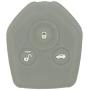 SEGADEN Silicone Cover Protector Case Holder Skin Jacket Compatible with SUBARU 3 Button Remote Key Fob CV4253 Gray