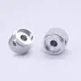 Taiss/ 2pcs Silver Color Aluminum Rotary Electronic Control Potentiometer Knob for 6 mm Diameter Shaft, Volume Control Knobs, Audio knob, Guitar Knobs，Switch Knob, 20mm Dia. x 15.5mm Height