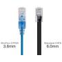 Monoprice Cat6A Ethernet Patch Cable - 3 Feet - 5 Color (5 Pack) Network Internet Cord - RJ45, Stranded, UTP, Pure Bare Copper Wire, 30AWG - SlimRun Series