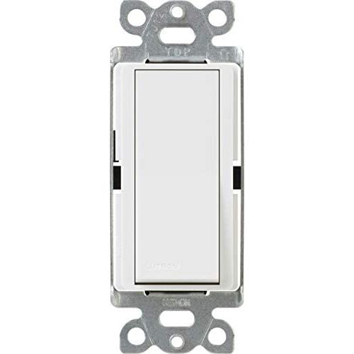 Lutron Claro On/Off Switch, 15 Amp, 3-Way, CA-3PS-WH, White
