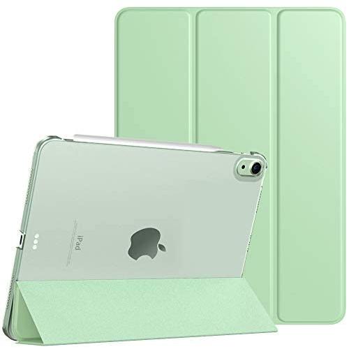 TiMOVO Case for New iPad Air 4th Generation, iPad Air 4 Case (10.9-inch, 2020), [Support 2nd Gen Apple Pencil Charging] Slim Stand Protective Cover Shell with Auto Wake/Sleep - Green