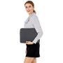 MOSISO Laptop Sleeve Bag Compatible with 13-13.3 inch MacBook Pro, MacBook Air, Notebook Computer, Water Repellent Polyester Vertical Protective Case with Pocket, Space Gray