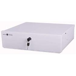 Ares Vision Heavy Duty 18'' x 18'' x 5'' DVR/PC Security Lock Box 16 Gauge with Exhaust Fan (18x18x5, White)