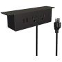 Desk Power Sockets with USB Ports,UL Approval Fast Charging Power Strip Hanging Mount Under Desk Table Edge