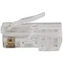 Klein Tools VDV826-703 Pass-Thru Modular Data Plug, RJ45 CAT6, Pass Through Connectors 50-Pack