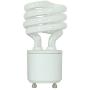 (4 Pack) 13 Watt Mini Spiral - GU24 Base - (60W Equivalent) - T2 Mini-Twist - CFL Light Bulb (Neutral White (3500K), CFL)