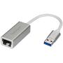 StarTech.com USB 3.0 to Gigabit Network Adapter - Silver - Sleek Aluminum Design for MacBook, Chromebook or Tablet - Native Driver Support (USB31000SA), Standard
