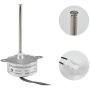 CHANCS TYC-40 AC 12V Small Synchronous Gear Motor 5RPM CW/CCW Inner-screw Shaft Shaft Length 74MM for Christmas decoration