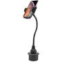 Kuelor Car Cup Holder Phone Mount, Adjustable Long Arm Cell Phone Holder with 360° Rotatable Cradle for Most Smartphones Such as iPhone, Samsung and GPS