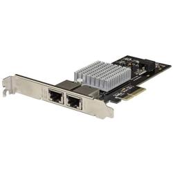 StarTech.com Dual Port 10G PCIe Network Adapter Card - Intel-X550AT 10GBASE-T & NBASE-T PCI Express Network Interface Adapter 10/5/2.5/1GbE Multi Gigabit Ethernet 5 Speed NIC LAN Card (ST10GPEXNDPI)