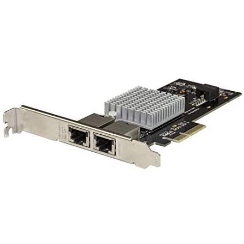 StarTech.com Dual Port 10G PCIe Network Adapter Card - Intel-X550AT 10GBASE-T & NBASE-T PCI Express Network Interface Adapter 10/5/2.5/1GbE Multi Gigabit Ethernet 5 Speed NIC LAN Card (ST10GPEXNDPI)