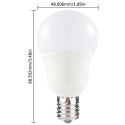 Yueximei E17 Globe Light Bulb, 5 Watt 40W Equivalent, 5000K Daylight, 450LM,Slender G14 LED Bulbs for Ceiling Fan, Chandelier Lighting, Not Dimmable, Pack of 6
