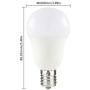 Yueximei E17 Globe Light Bulb, 5 Watt 40W Equivalent, 5000K Daylight, 450LM,Slender G14 LED Bulbs for Ceiling Fan, Chandelier Lighting, Not Dimmable, Pack of 6