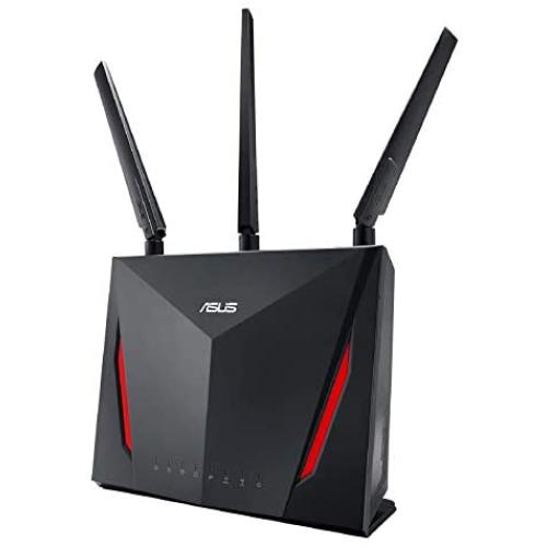 ASUS AC2900 WiFi Gaming Router (RT-AC86U) - Dual Band Gigabit Wireless Internet Router, WTFast Game Accelerator, Gaming & Streaming, AiMesh Compatible, Free Lifetime Internet Security, Adaptive QoS