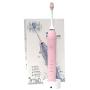 Ultrasonic Powered Toothbrushes Electric Powerful Sonic Cleaning - Ultra Sonic 40,000 VPM Motor Wireless Charging 4 Modes Smart Timer Modern Electric Toothbrush (Pink)