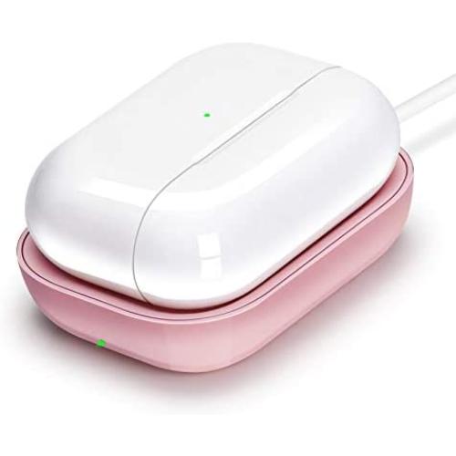 Wireless Charger for Airpods/Airpods, Plastic Wireless Charging Station for Airpods Wireless Charging Case, Wireless Charging Pad for Airpods/Airpods Pro Pink