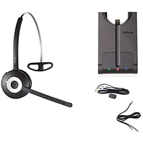 Aastra Compatible Jabra PRO 920 EHS Bundle | VoIP Wireless Headset | for Aastra Phones: 5370, 5370ip, 5380, 5380ip, 6751i, 6753i, 6755i, 6757i, 6757CTi, 6739i, 6771, 6773ip, 6775ip, 7434ip, 7444ip