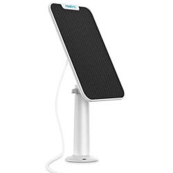 REOLINK Solar Panel Power Supply Designed for Reolink Home Security Outdoor Rechargeable Battery Cameras Argus 2/Argus Pro/Argus Eco/Go/Argus PT, Waterproof, Reliable and Non-Stop Charging (White)